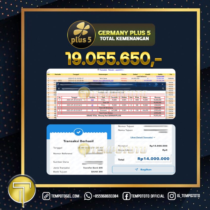 BUKTI JACKPOT TEMPOTOTO TOGEL