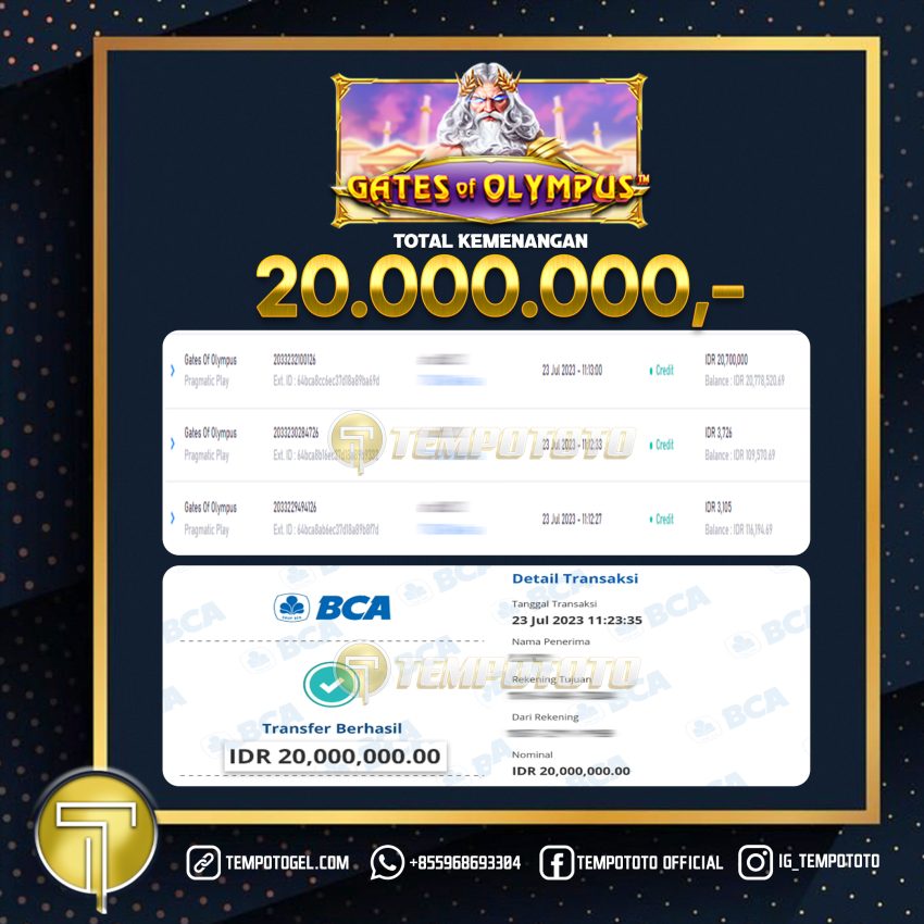 BUKTI JACKPOT TEMPOTOTO SLOT