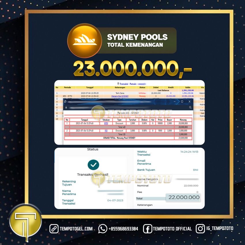 BUKTI JACKPOT TEMPOTOTO TOGEL