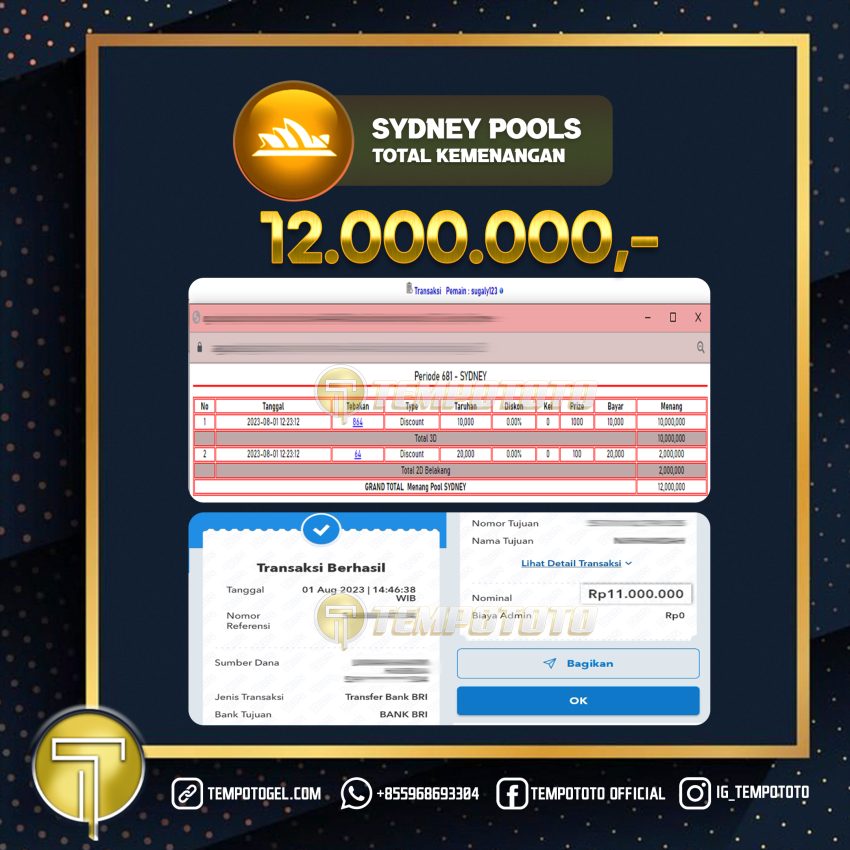 BUKTI JACKPOT TEMPOTOTO TOGEL