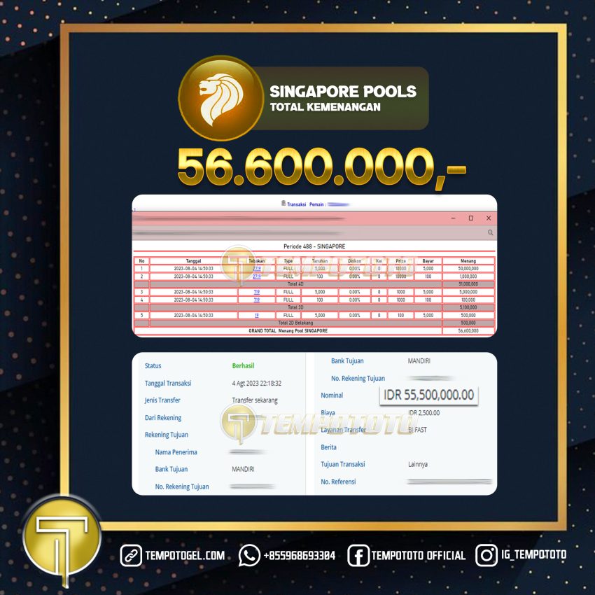 BUKTI JACKPOT TEMPOTOTO TOGEL