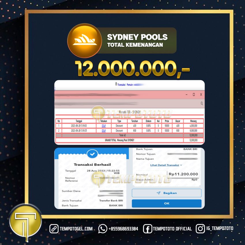 BUKTI JACKPOT TEMPOTOTO TOGEL