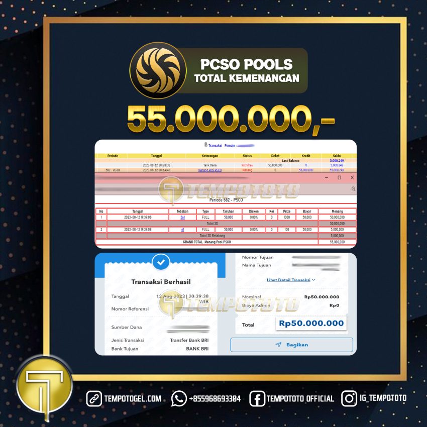 BUKTI JACKPOT TEMPOTOTO TOGEL