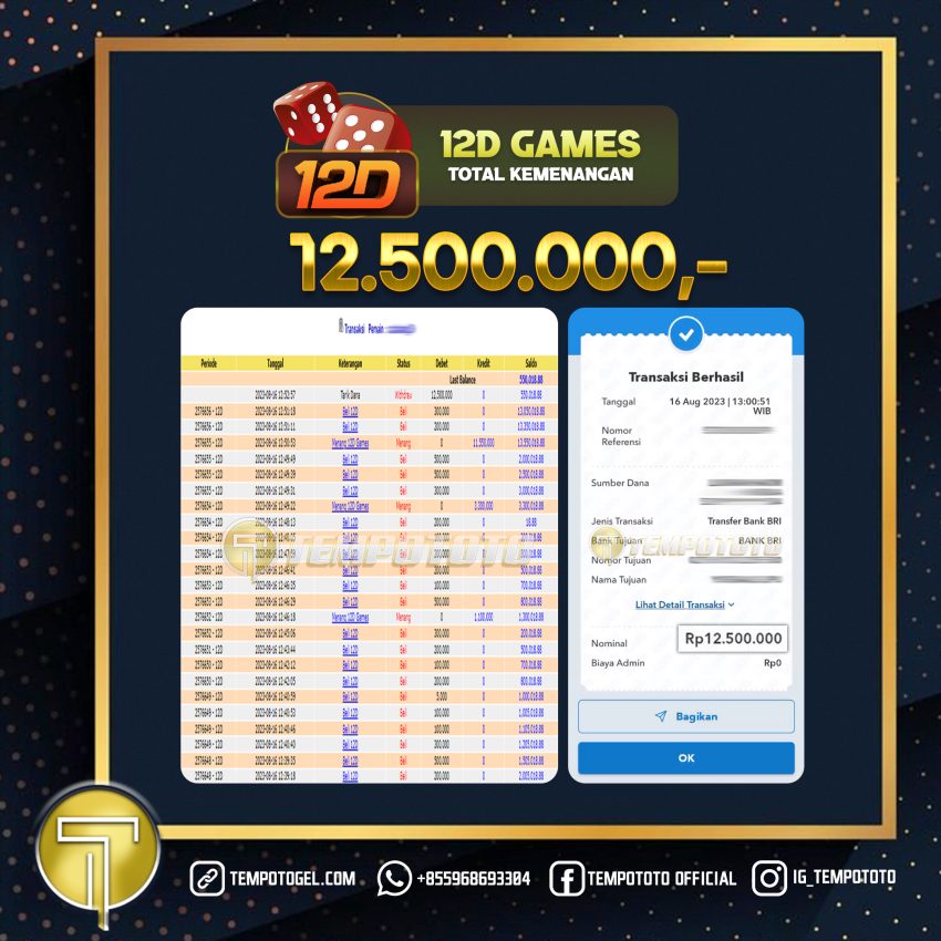 BUKTI JACKPOT TEMPOTOTO CASINO