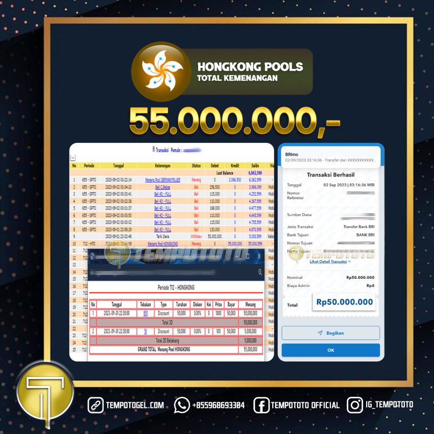 BUKTI JACKPOT TEMPOTOTO TOGEL