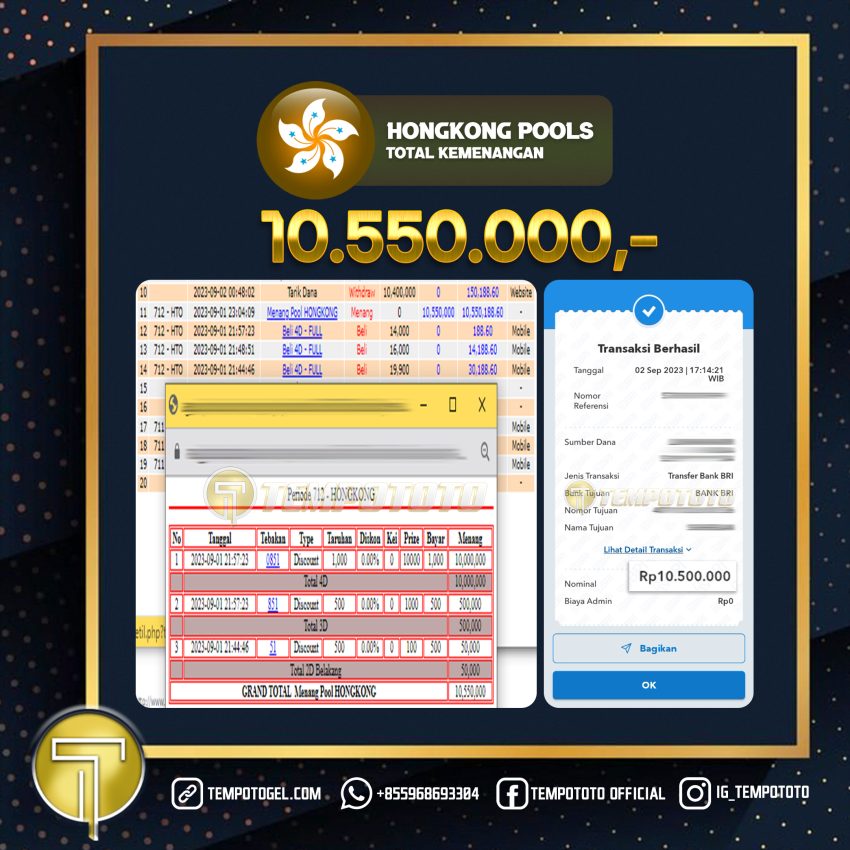 BUKTI JACKPOT TEMPOTOTO TOGEL