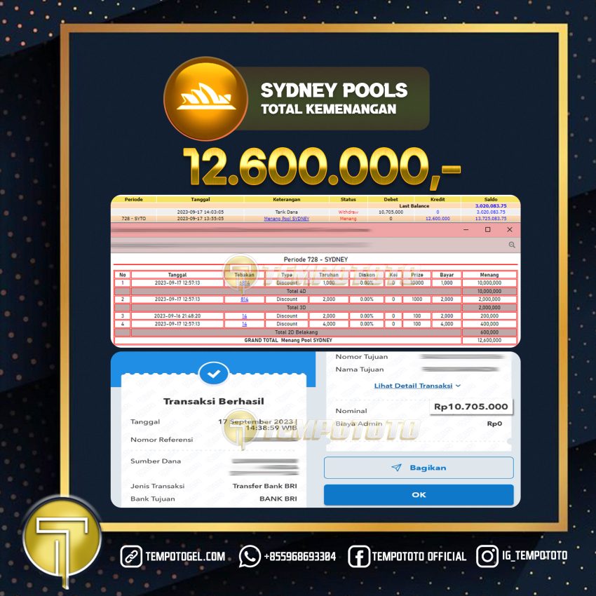 BUKTI JACKPOT TEMPOTOTO TOGEL