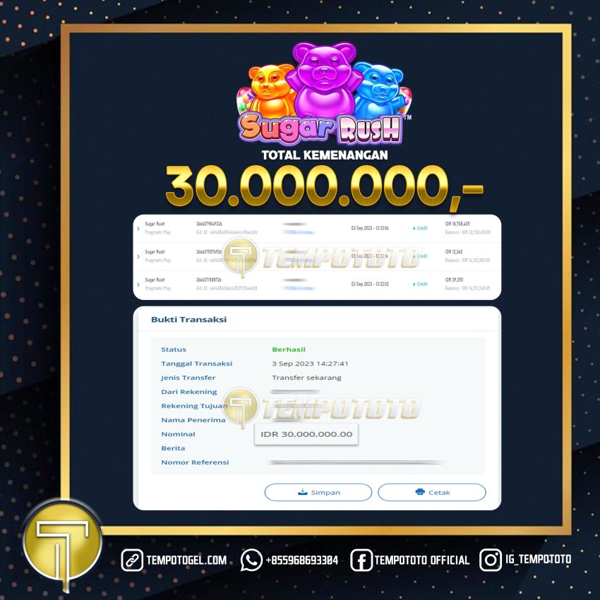 BUKTI JACKPOT TEMPOTOTO SLOT