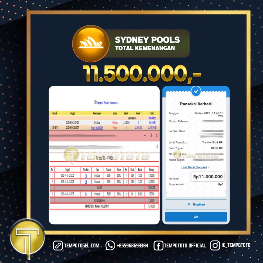 BUKTI JACKPOT TEMPOTOTO TOGEL