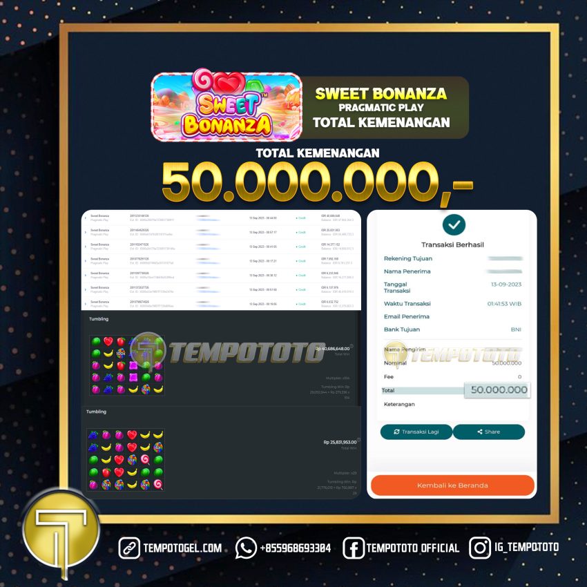 BUKTI JACKPOT TEMPOTOTO SLOT