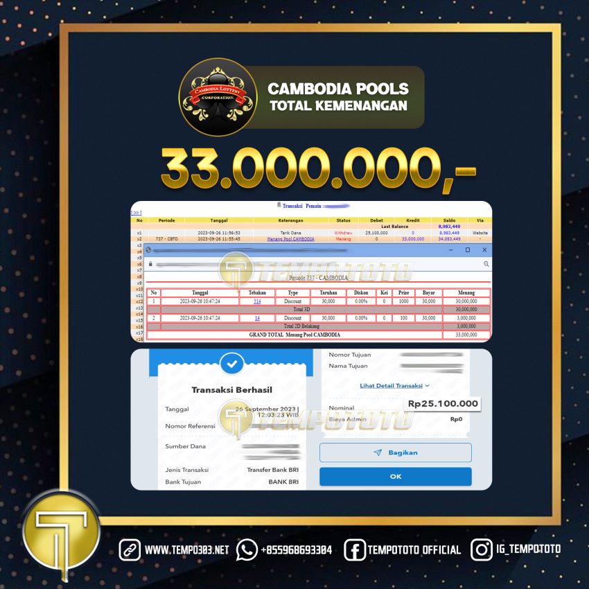 BUKTI JACKPOT TEMPOTOTO TOGEL