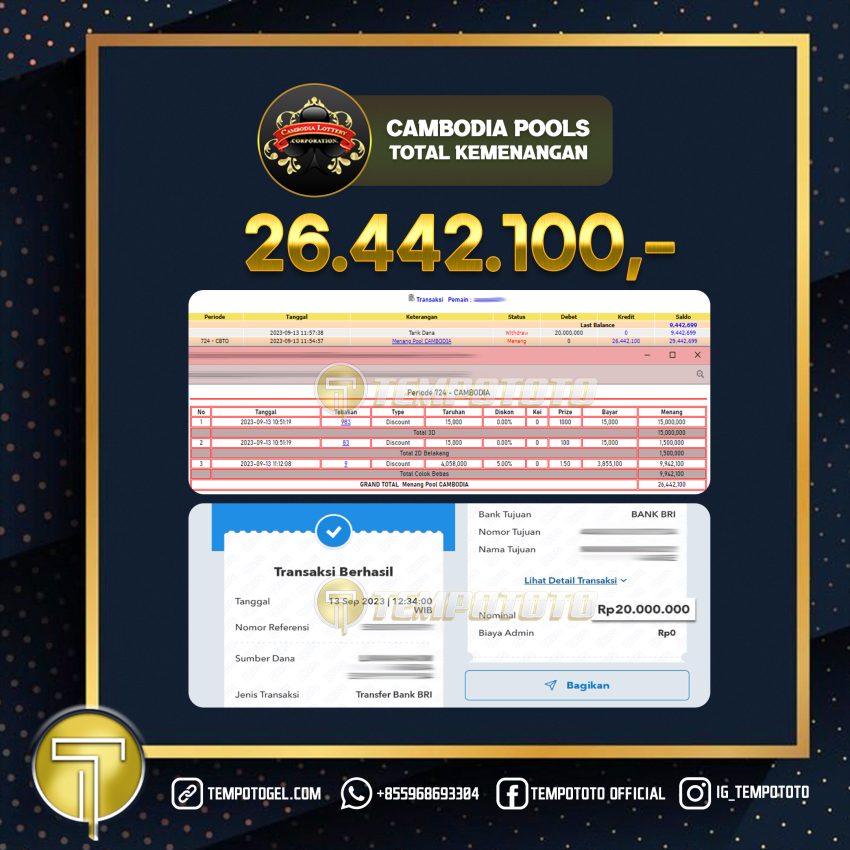 BUKTI JACKPOT TEMPOTOTO TOGEL