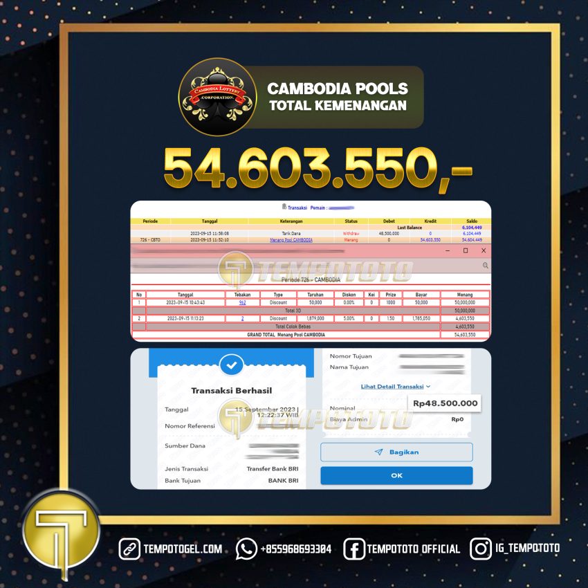 BUKTI JACKPOT TEMPOTOTO TOGEL