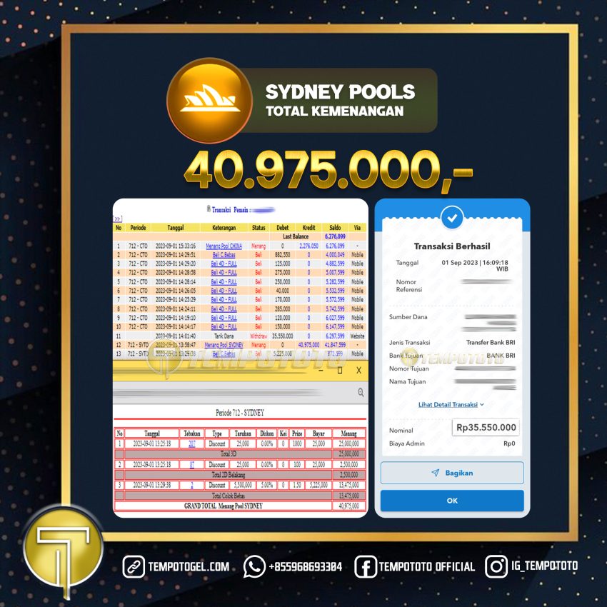 BUKTI JACKPOT TEMPOTOTO TOGEL