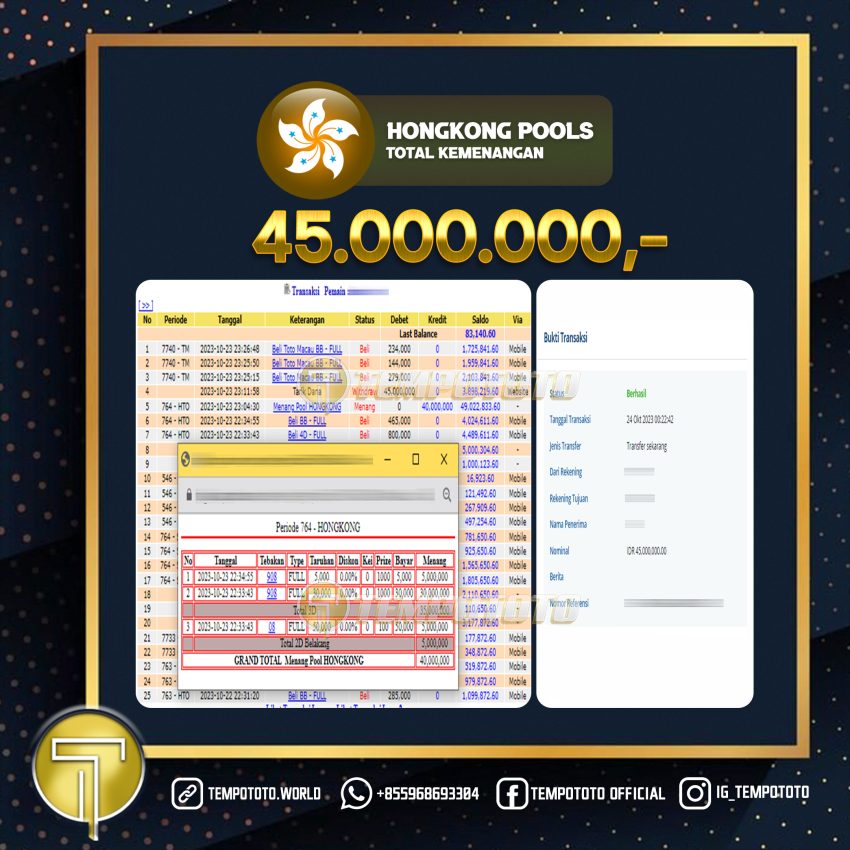 BUKTI JACKPOT TEMPOTOTO TOGEL