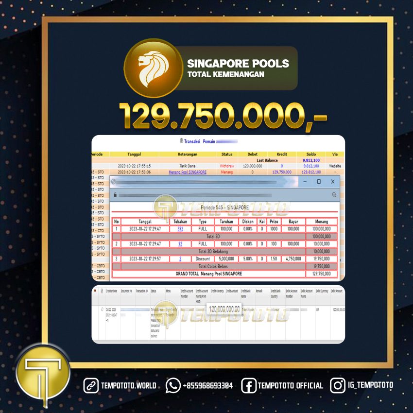 BUKTI JACKPOT TEMPOTOTO TOGEL