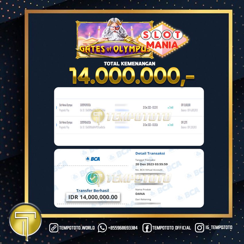 BUKTI JACKPOT TEMPOTOTO SLOT