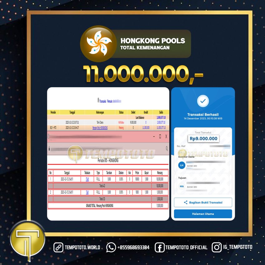 BUKTI JACKPOT TEMPOTOTO TOGEL