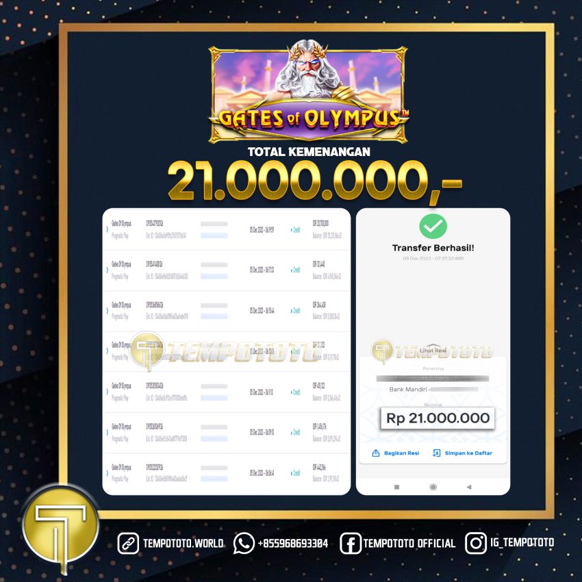 BUKTI JACKPOT TEMPOTOTO SLOT