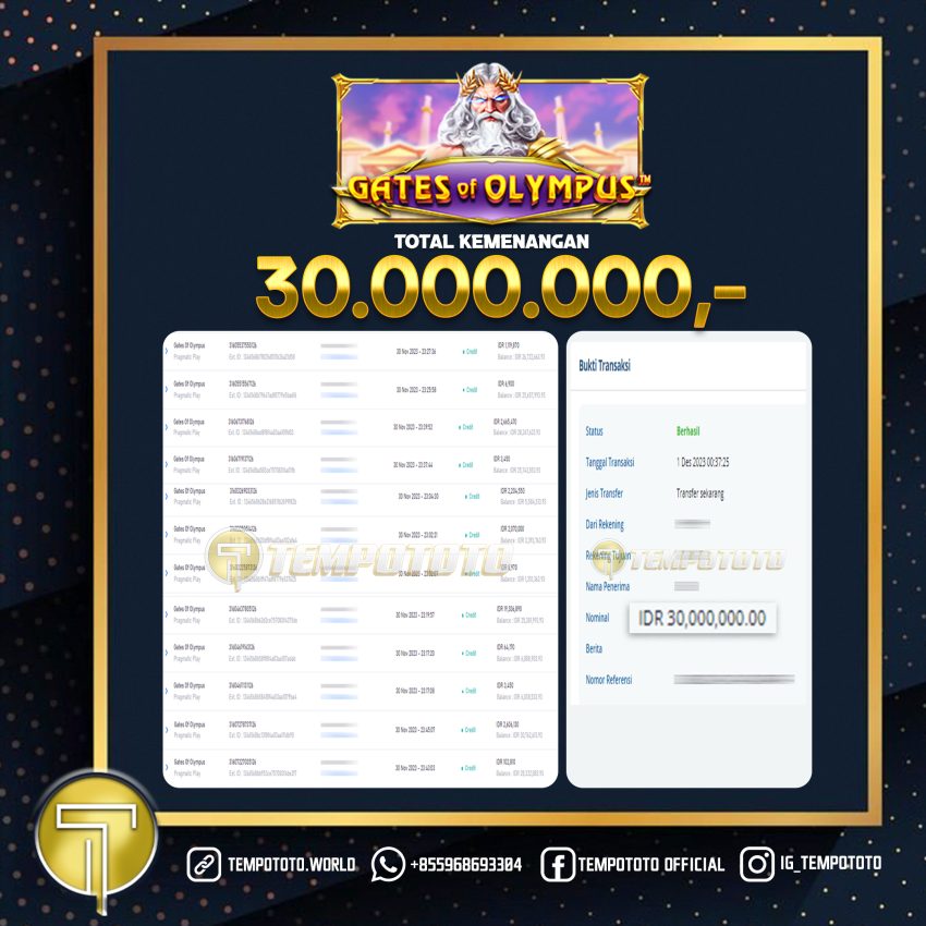 BUKTI JACKPOT TEMPOTOTO SLOT