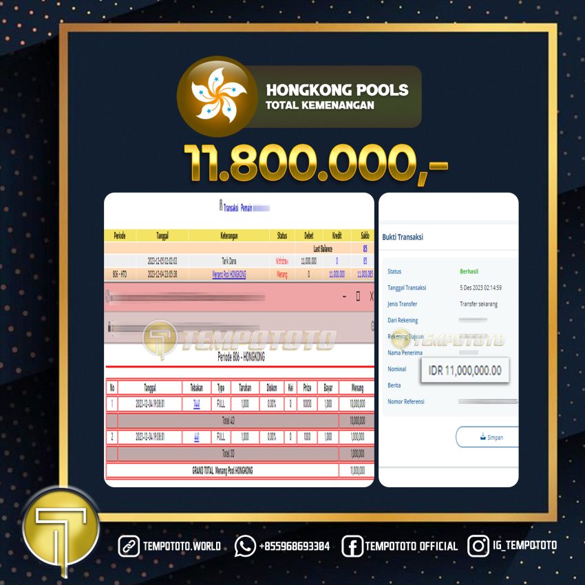 BUKTI JACKPOT TEMPOTOTO TOGEL