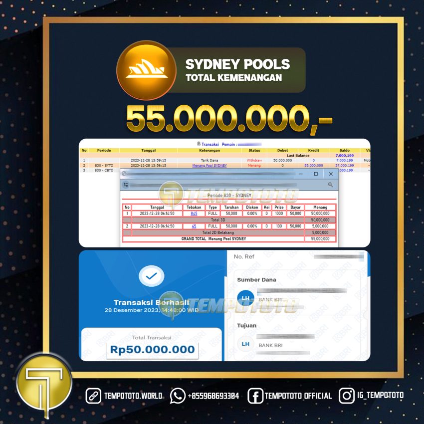 BUKTI JACKPOT TEMPOTOTO TOGEL