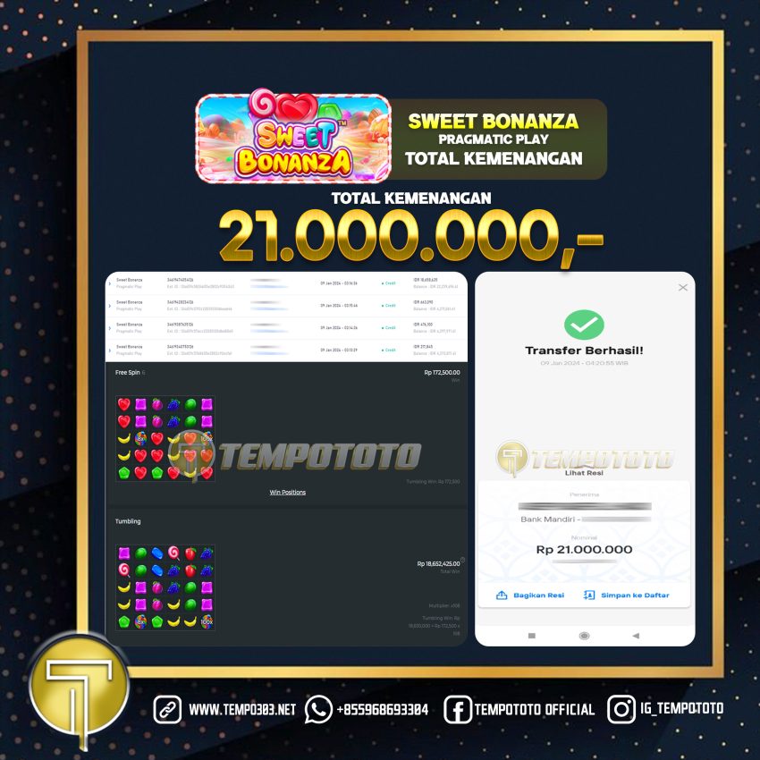 BUKTI JACKPOT TEMPOTOTO SLOT