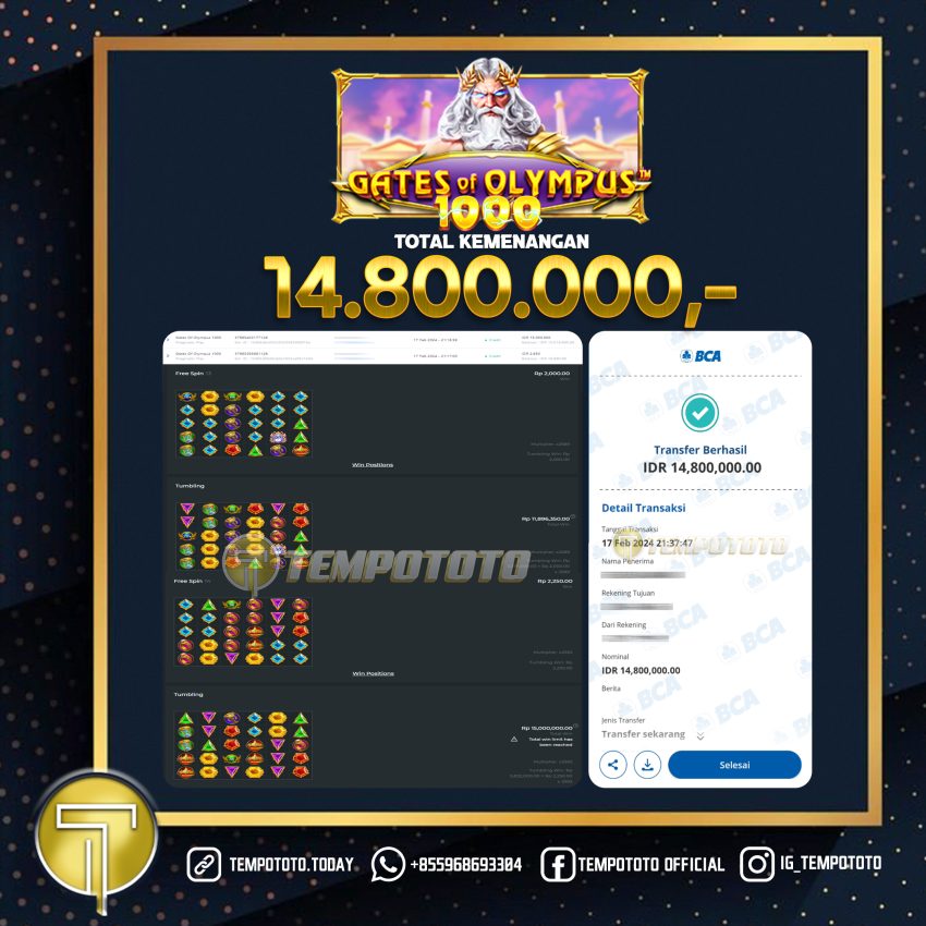 BUKTI JACKPOT TEMPOTOTO SLOT