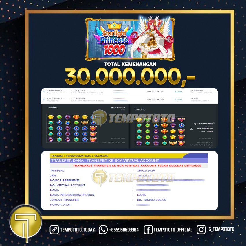 BUKTI JACKPOT TEMPOTOTO SLOT