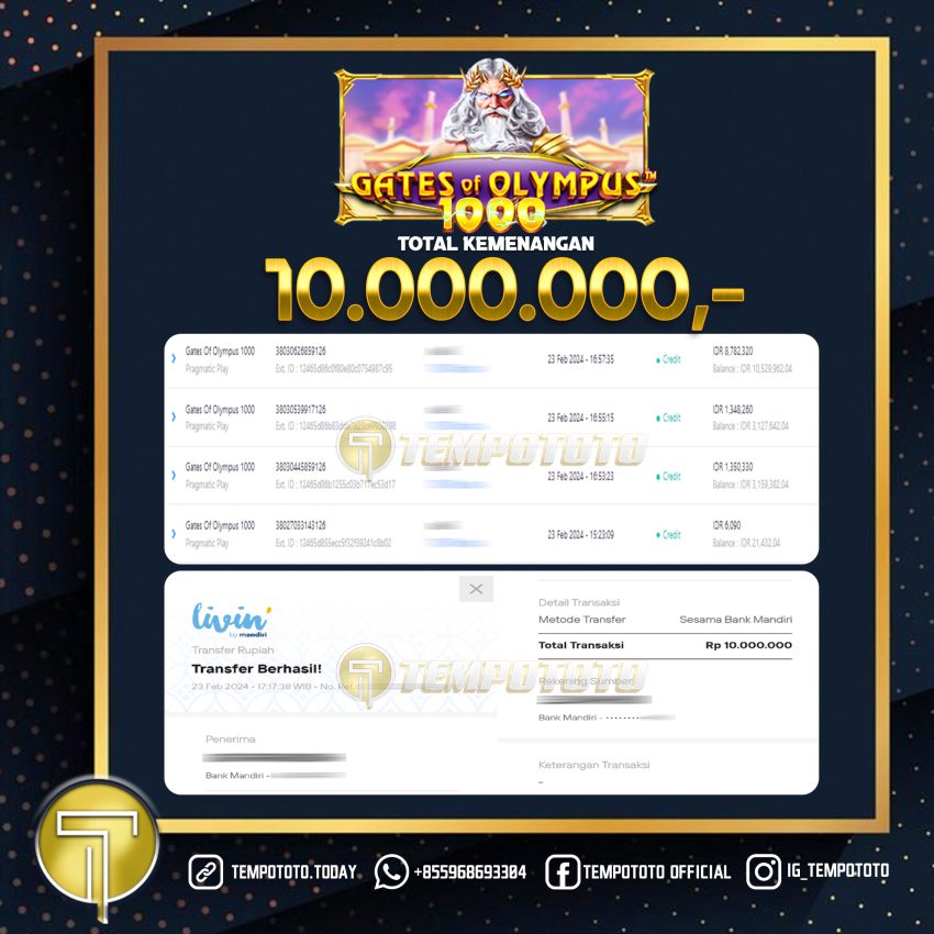 BUKTI JACKPOT TEMPOTOTO SLOT