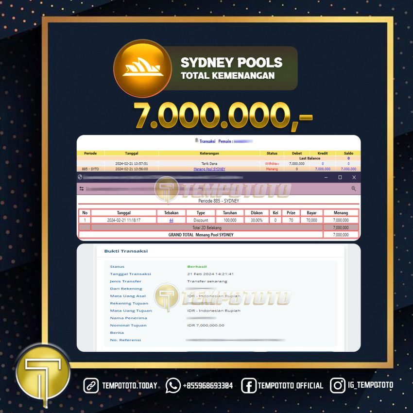 BUKTI JACKPOT TEMPOTOTO TOGEL