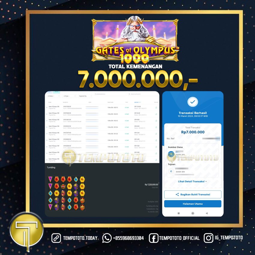 BUKTI JACKPOT TEMPOTOTO SLOT