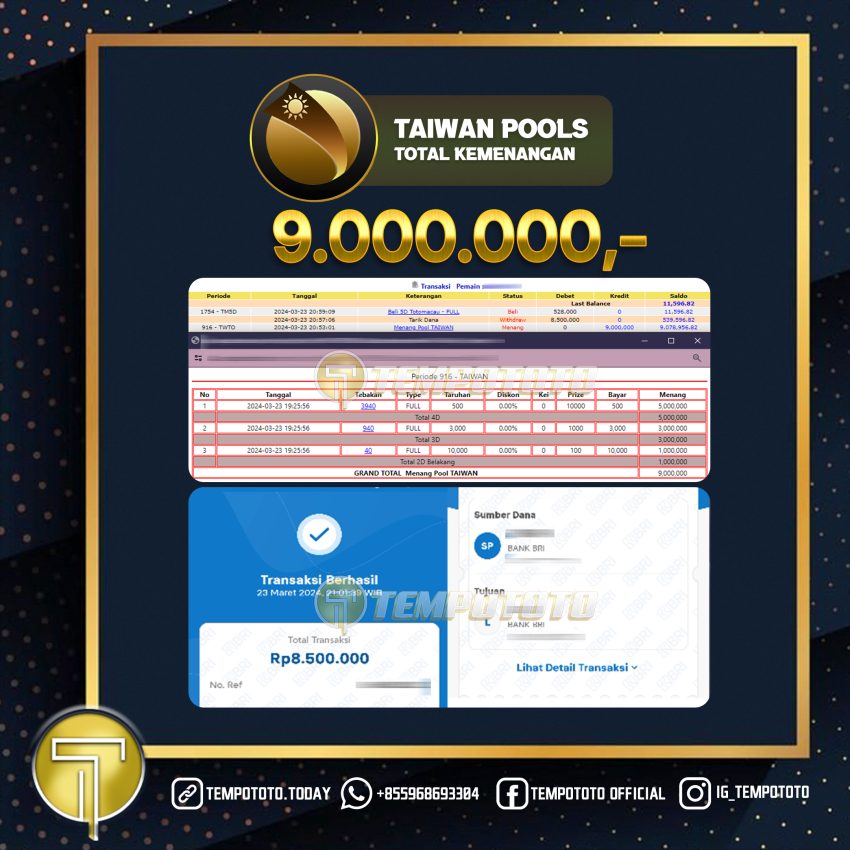 BUKTI JP TEMPOTOTO TOGEL