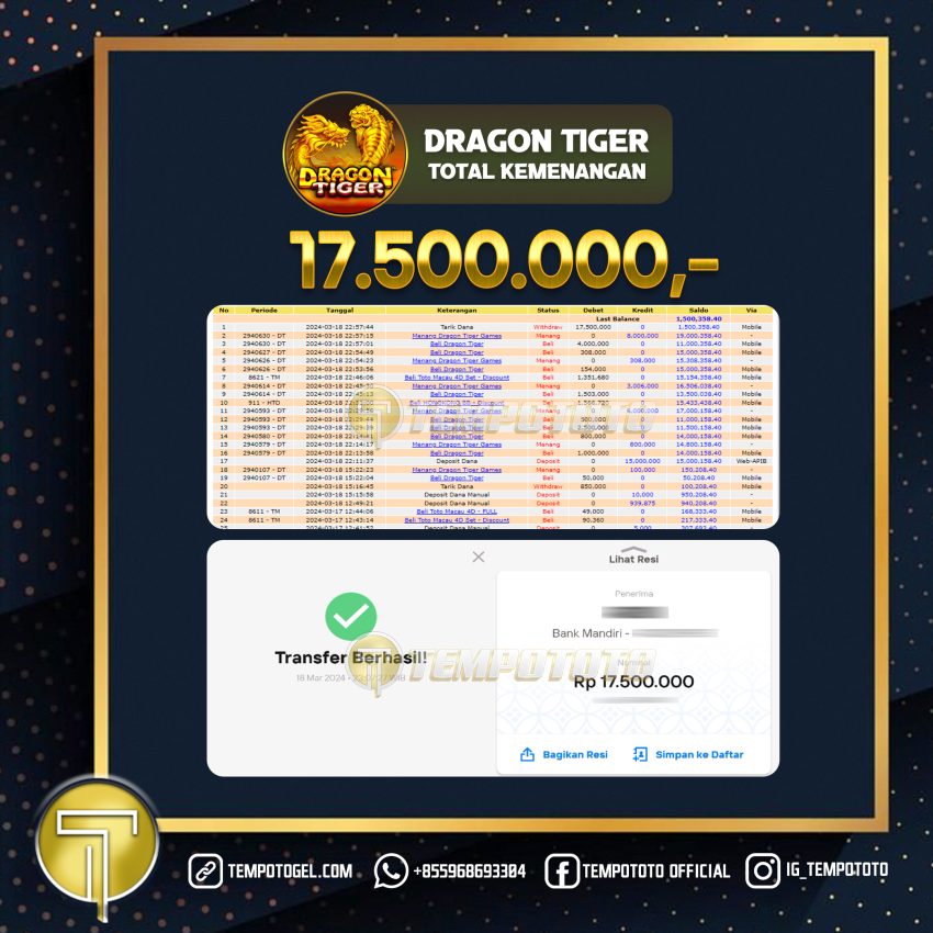 BUKTI JACKPOT TEMPOTOTO CASINO