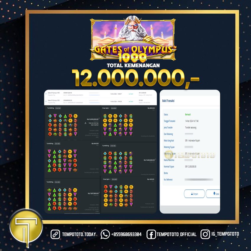 BUKTI JACKPOT TEMPOTOTO SLOT