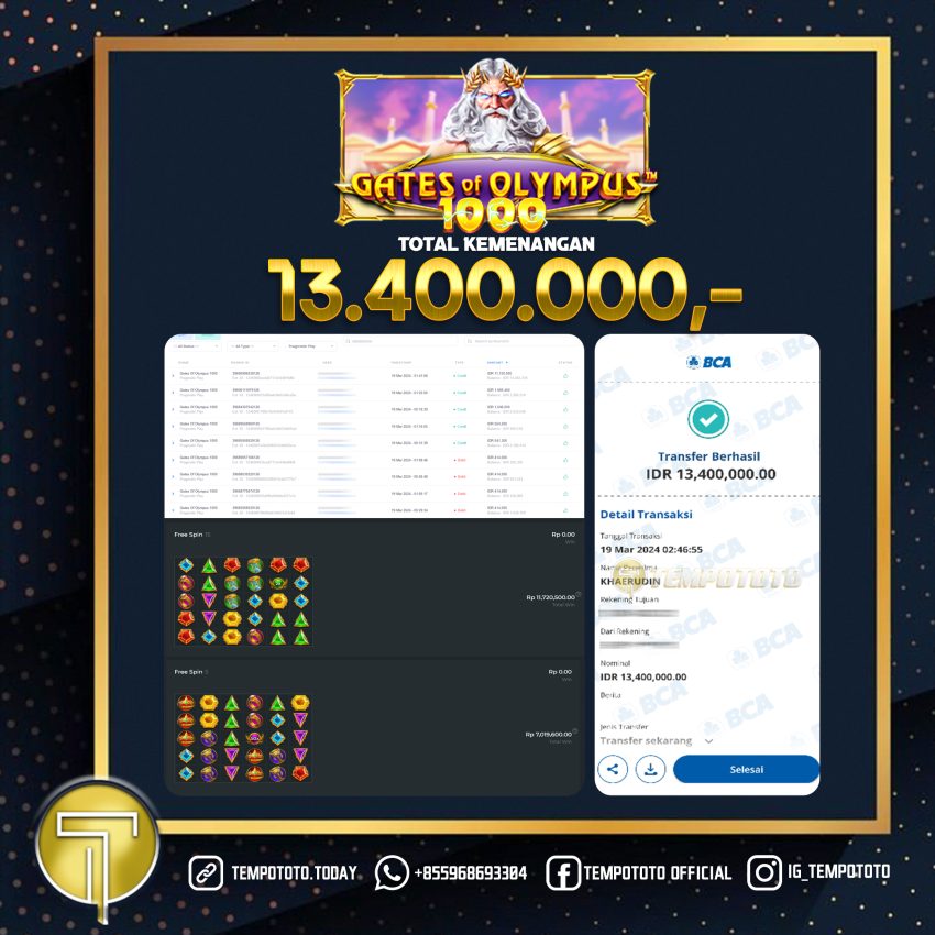 BUKTI JACKPOT TEMPOTOTO SLOT