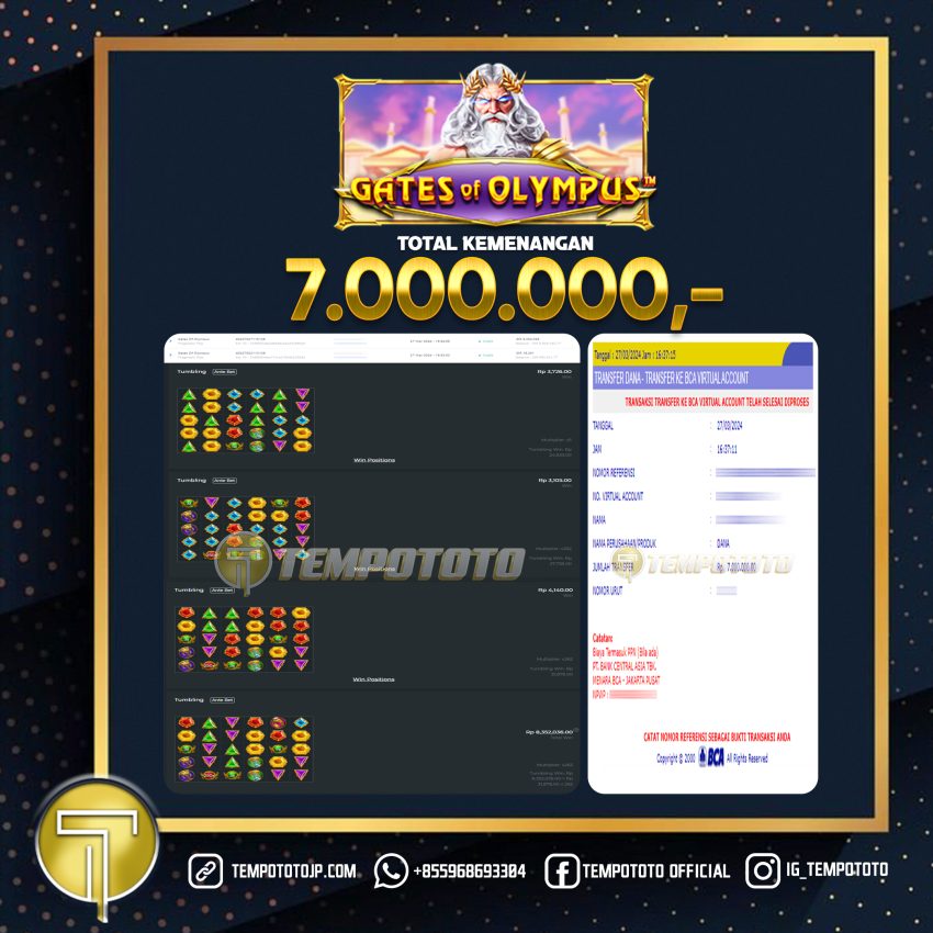 BUKTI JACKPOT TEMPOTOTO SLOT