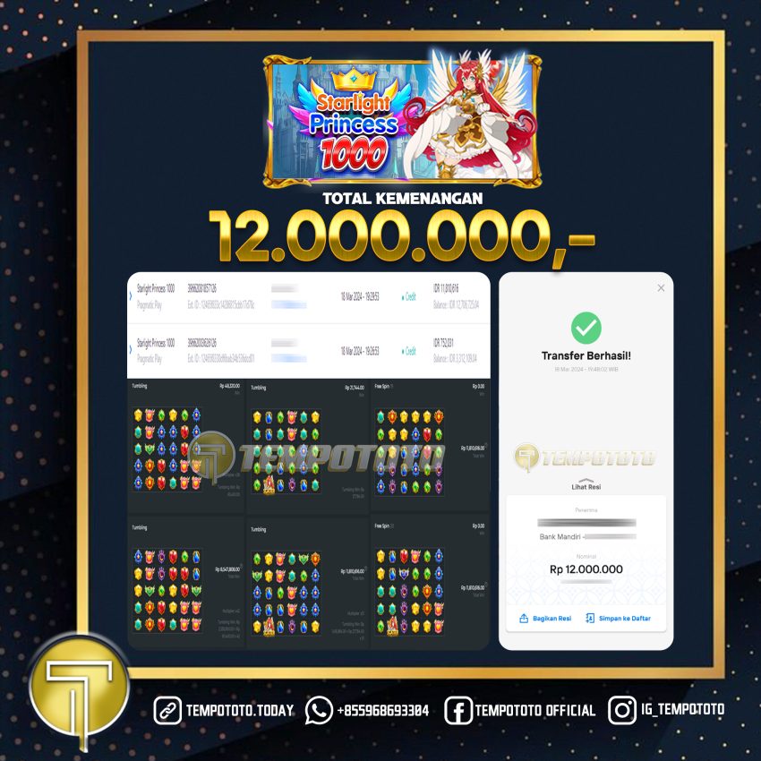 BUKTI JACKPOT TEMPOTOTO SLOT