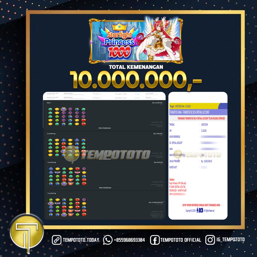 BUKTI JACKPOT TEMPOTOTO SLOT