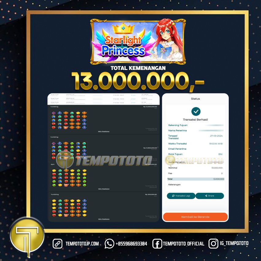 BUKTI JACKPOT TEMPOTOTO SLOT