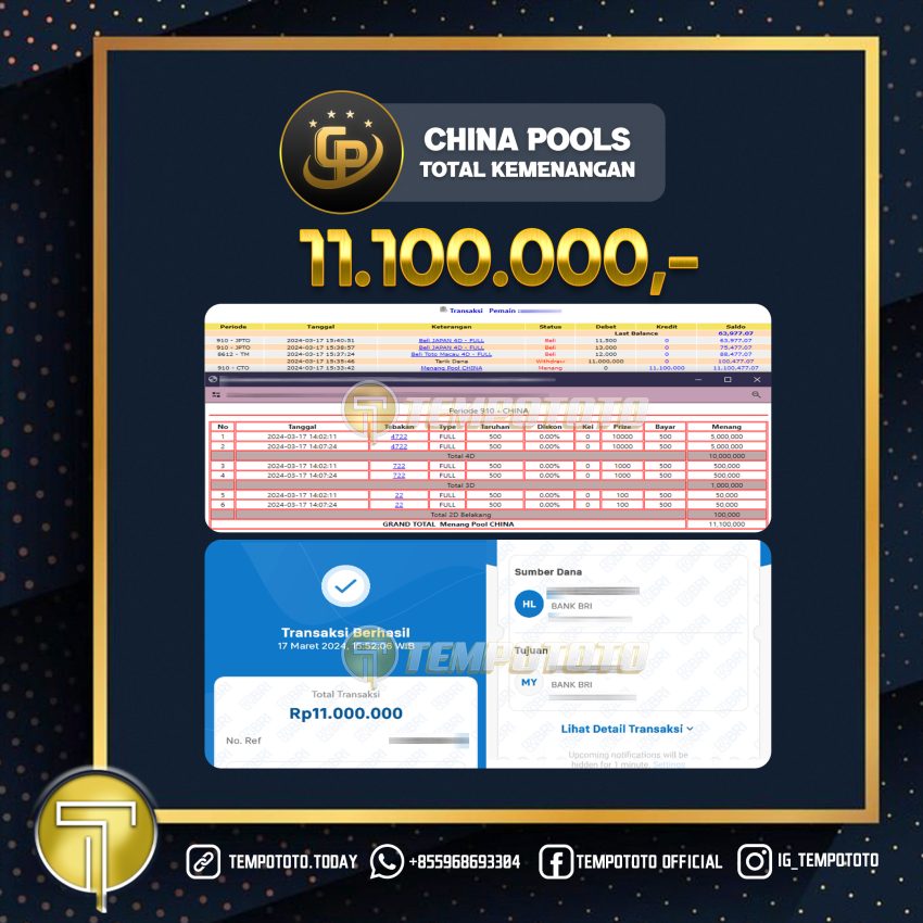 BUKTI JP TEMPOTOTO TOGEL