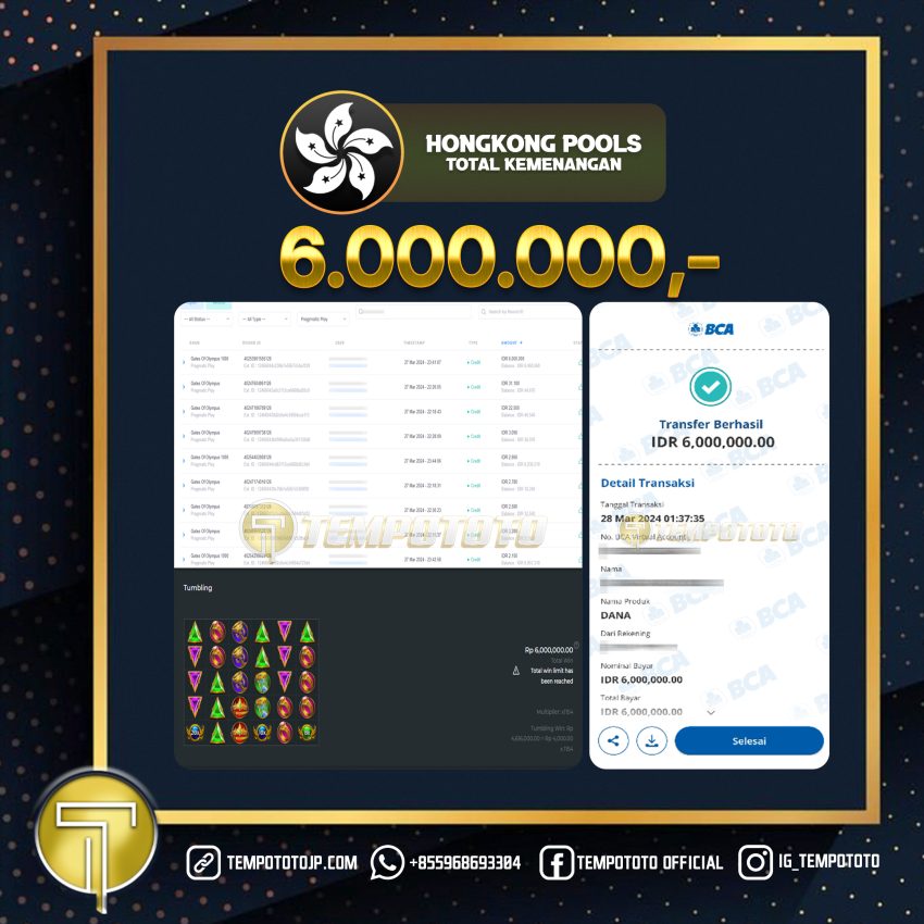 BUKTI JP TEMPOTOTO TOGEL