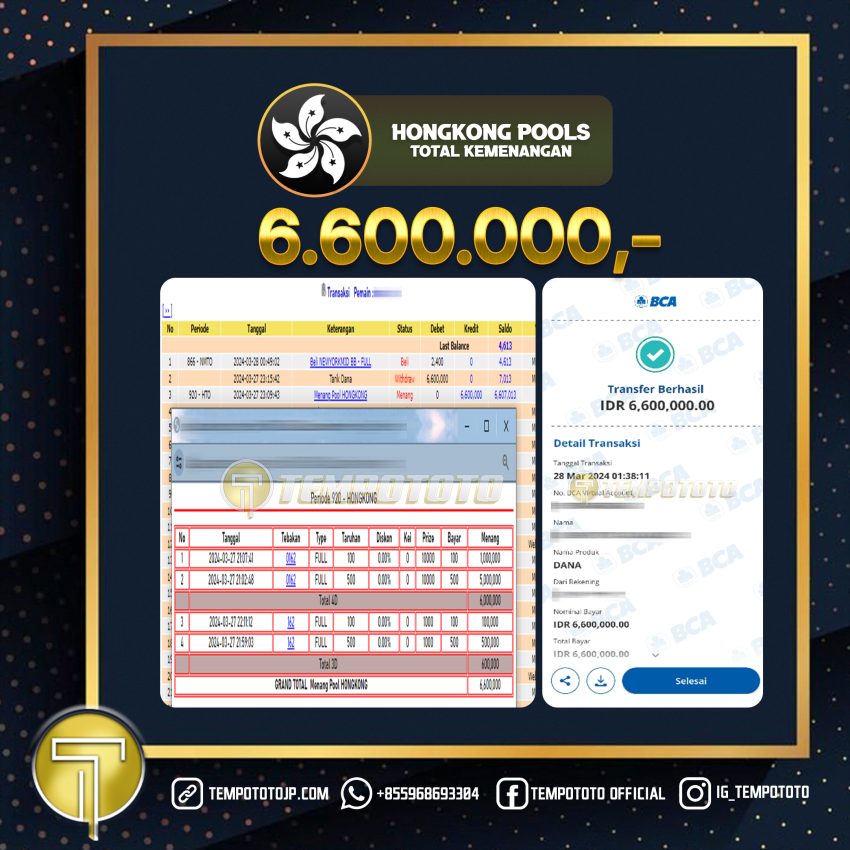 BUKTI JP TEMPOTOTO TOGEL