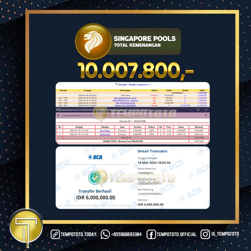 BUKTI JP TEMPOTOTO TOGEL