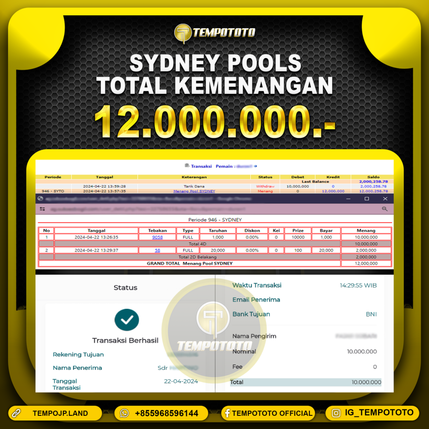 BUKTI JP TEMPOTOTO TOGEL