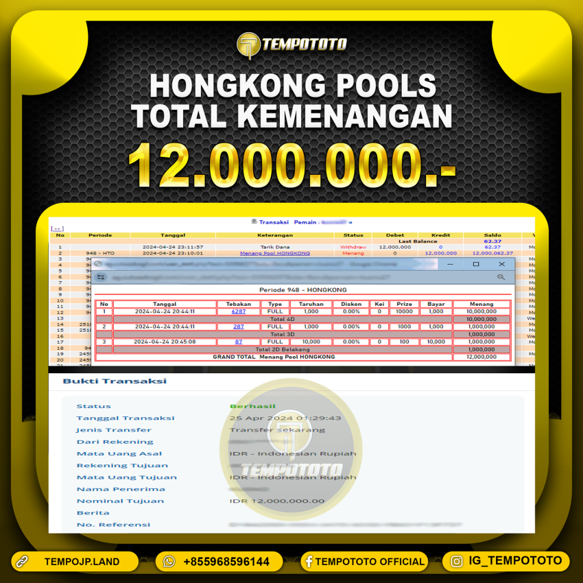 BUKTI JP TEMPOTOTO TOGEL