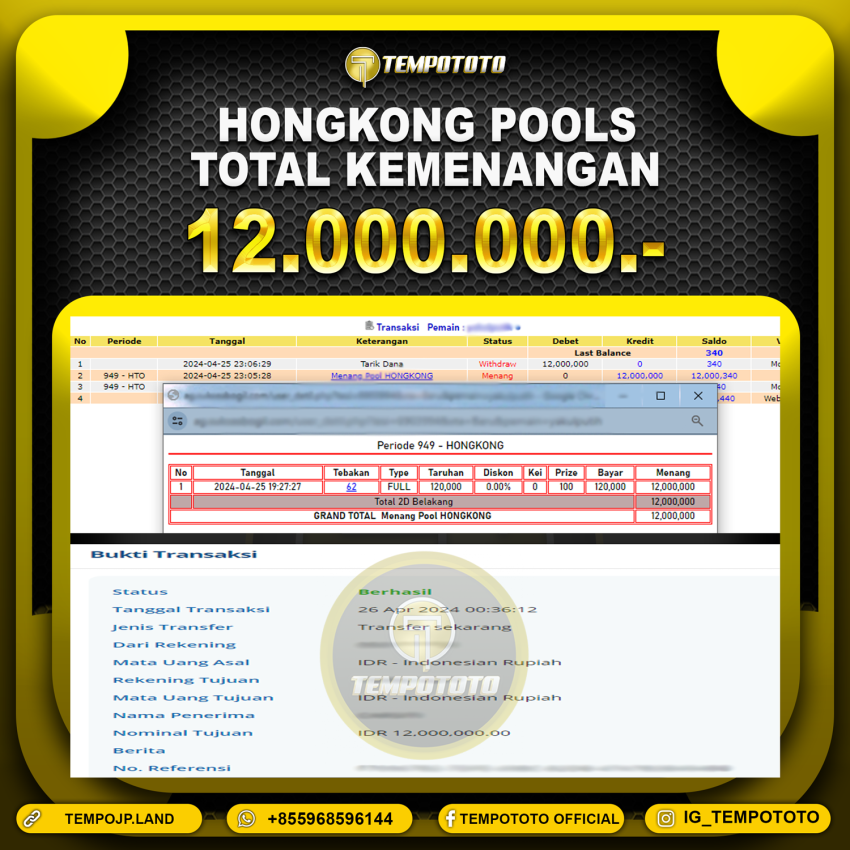 BUKTI JP TEMPOTOTO TOGEL