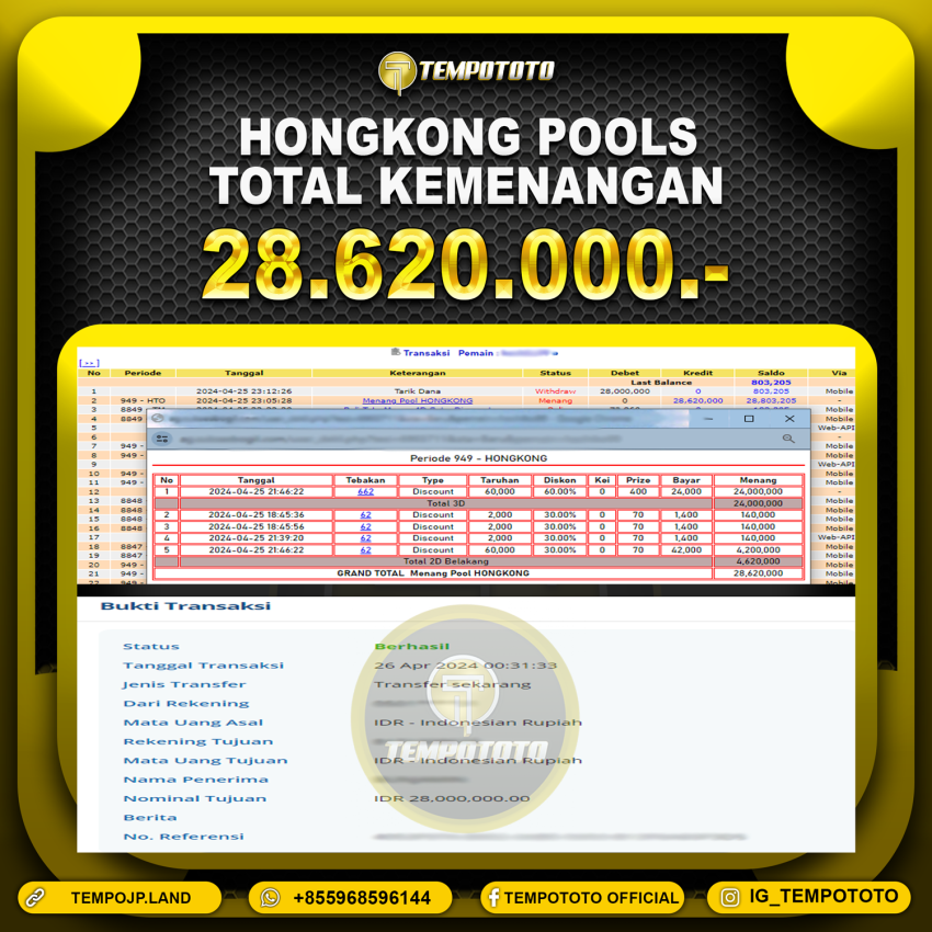 BUKTI JP TEMPOTOTO TOGEL