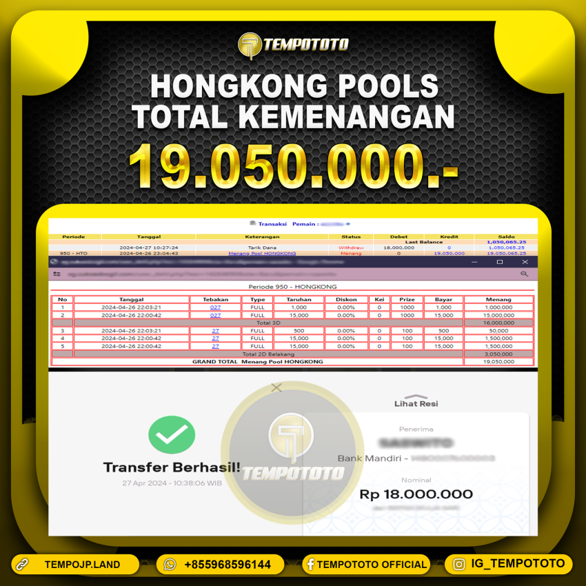 BUKTI JP TEMPOTOTO TOGEL