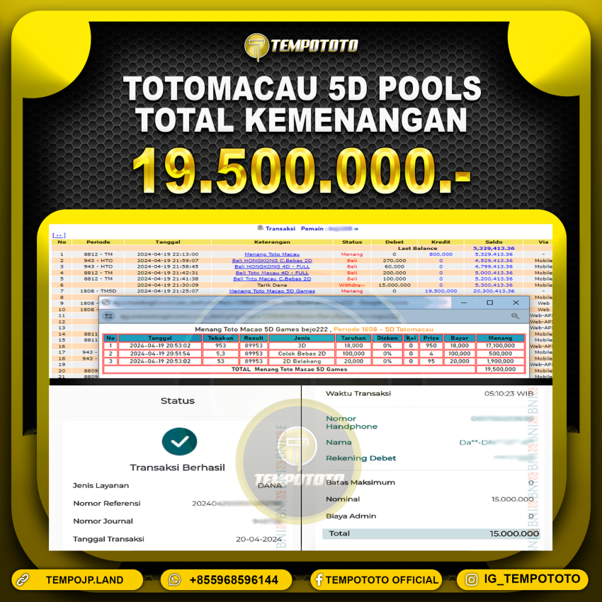 BUKTI JP TEMPOTOTO TOGEL